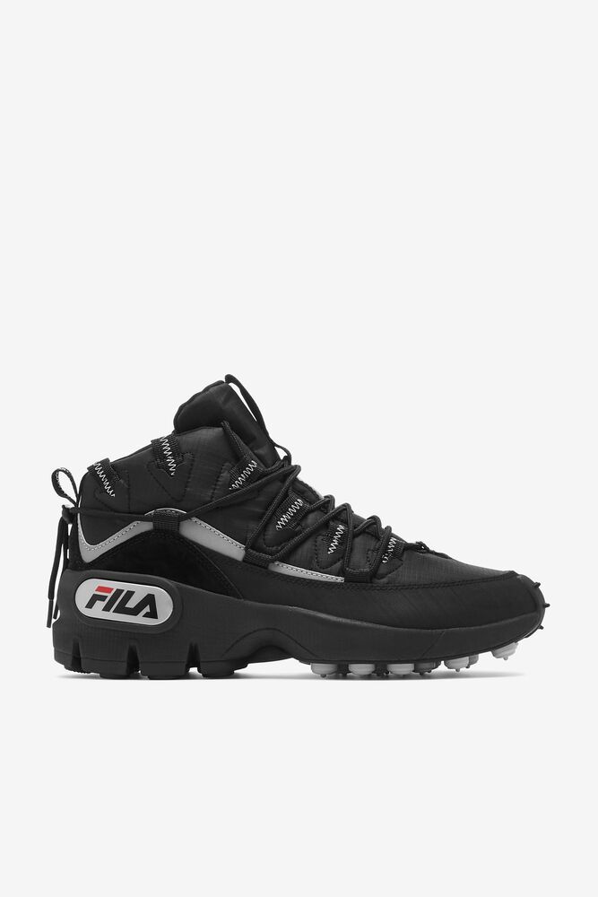 Fila Trainers Mens Black Grant Hill 1 X Trailpacer - Ireland 31849-OLWV